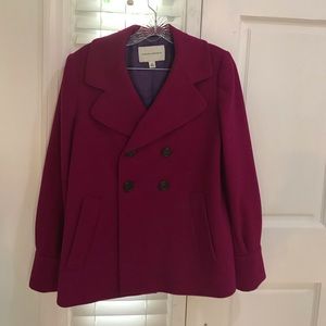 Banana Republic Wool Coat-Medium-Fuschia Pink